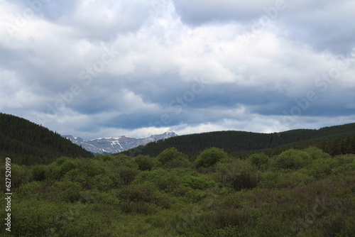 clouds over the mountains