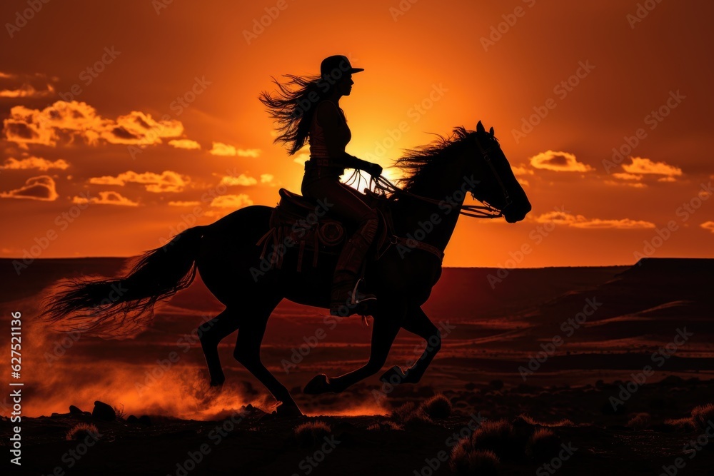 Cowgirl, Attractive girl rider , ranch, riding a horse, pasture, headdress hat, Texas clothes shepherd, female .