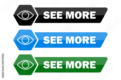 See more call to action button. Vector illustration. EPS 10.
