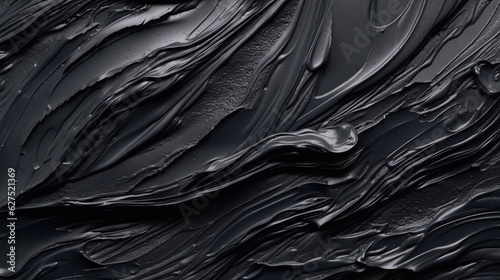 Backgrounds with texture of acrylic paint of black color. 