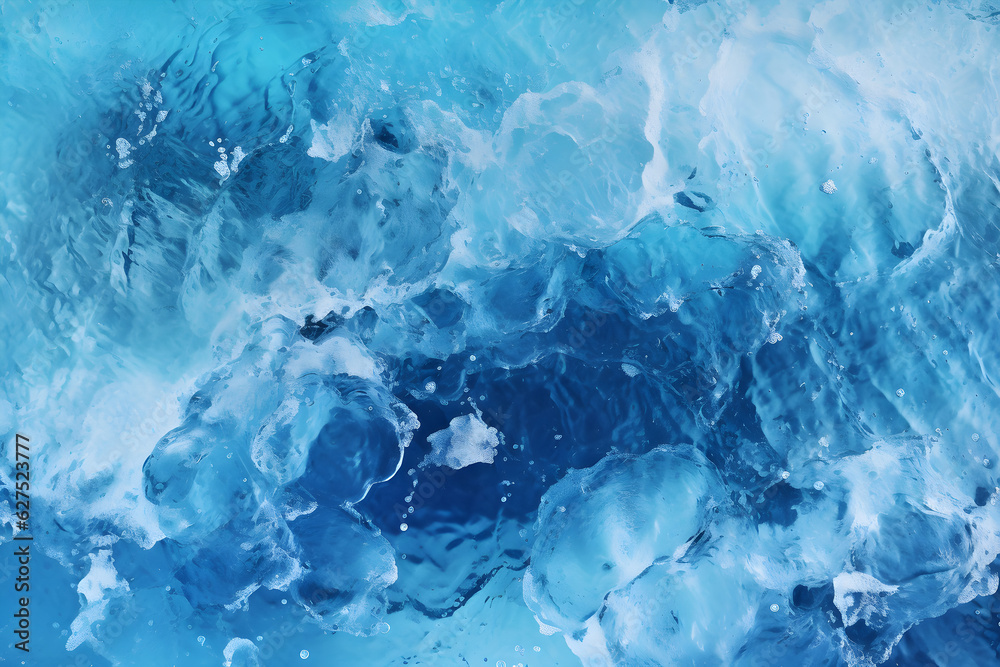 top view waves of the sea background of seawater flow under light exposure, AI generate top view waves of the sea background of seawater flow under light exposure, AI generate