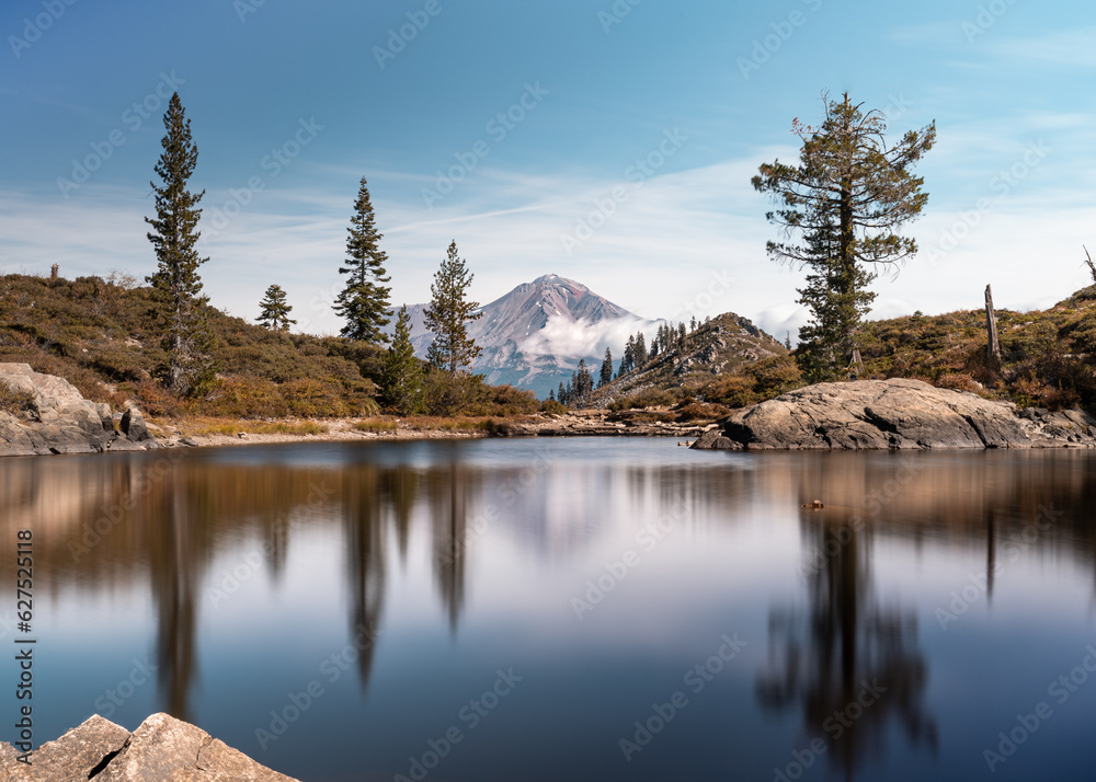 Hiking with a view of Mt Shasta - California Hiking with a view of Mt Shasta - California