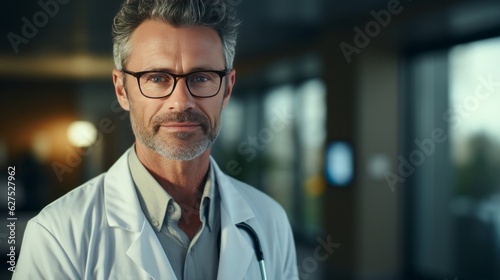 Portrait of a doctor with bright background. Made with Generative AI.