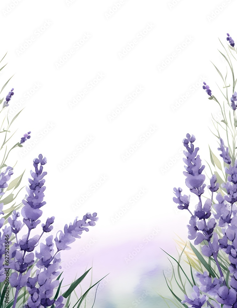 Naklejka premium An Illustration of a Floral Border with White Space in the Center for Text Perfect for a card border