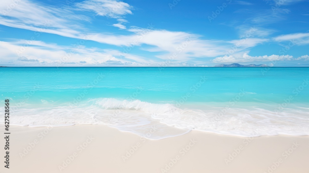 Beautiful beach with white sand landscape, Beautiful tropical beach ocean and blue sky with clouds in sunny day. Beautiful beach with white sand landscape, Beautiful tropical beach ocean and blue sky with clouds in sunny day.