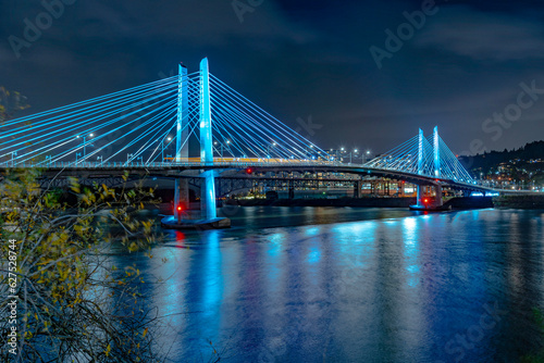 bridge at night in Portland Oregon