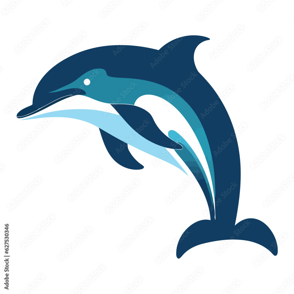 Obraz premium blue dolphin design