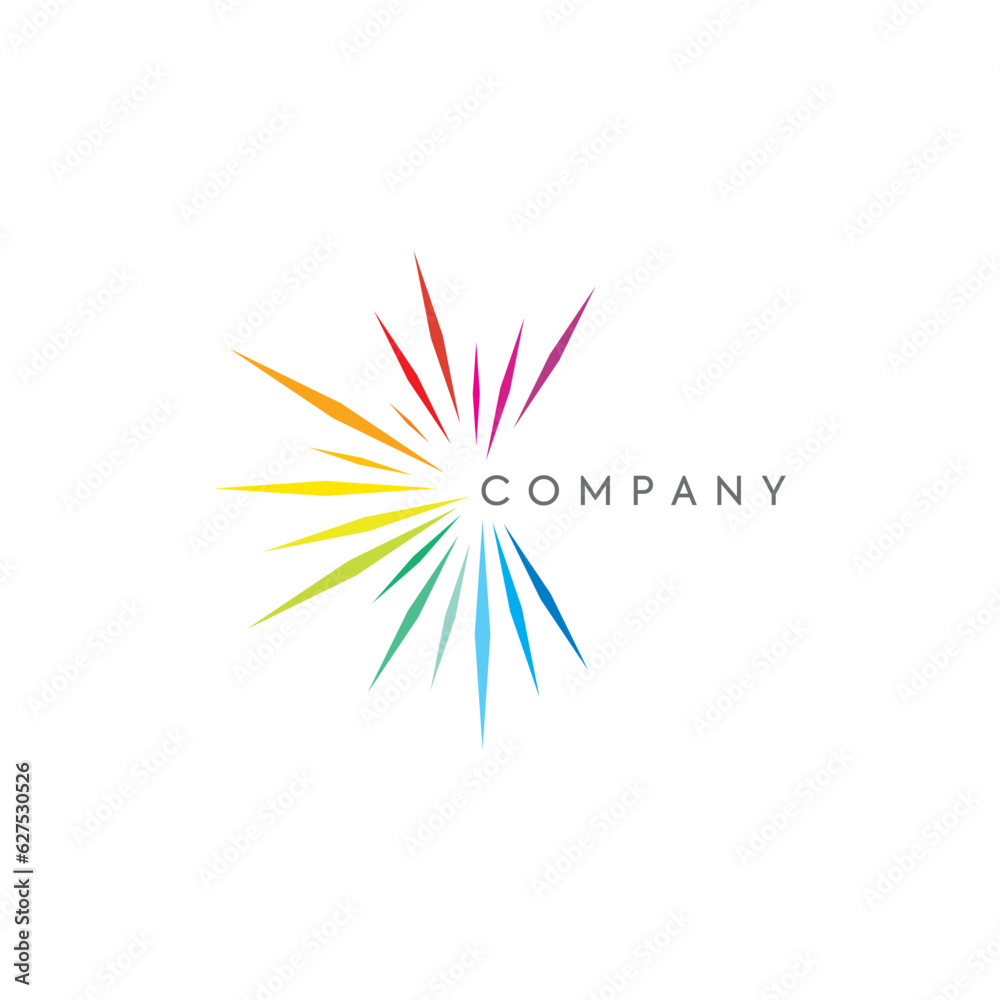 Shine logo design, sun shine logo, colorful logo design Shine logo design, sun shine logo, colorful logo design