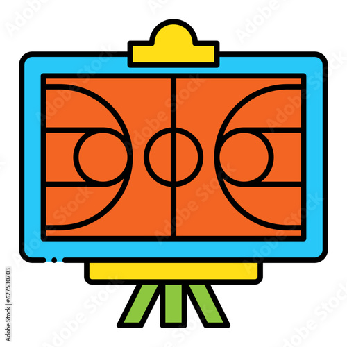 Basketball strategy illustration