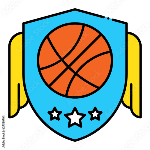 Basketball team illustration