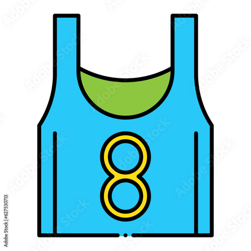 Basketball vest illustration