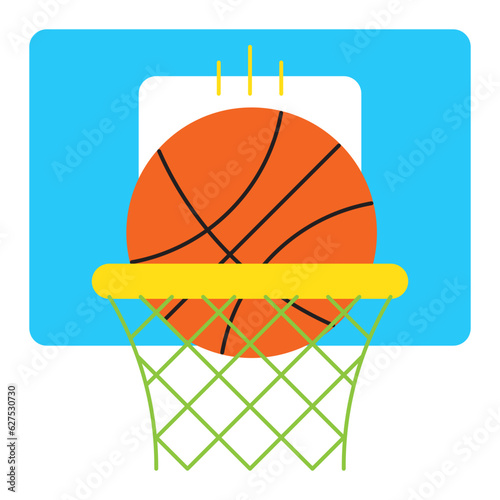 Basketball point illustration