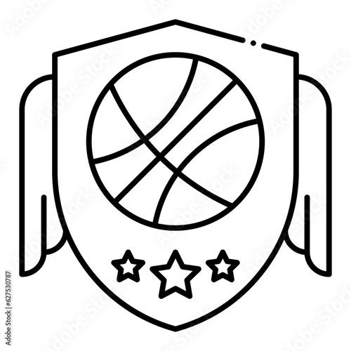 Basketball team illustration