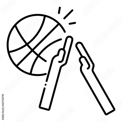 Basketball versus illustration