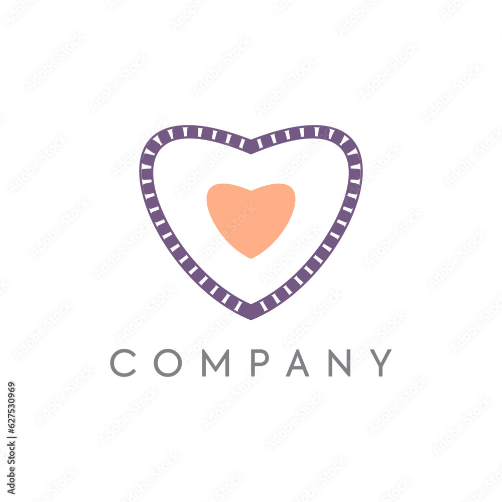 Heart logo design, community logo, abstract logo, baby logo
