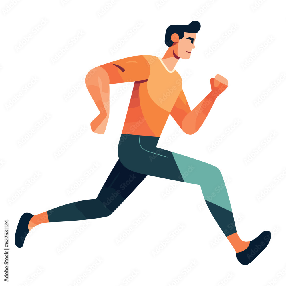 athlete running illustration athlete running illustration