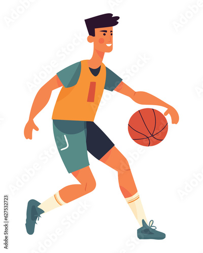 boy playing basketball