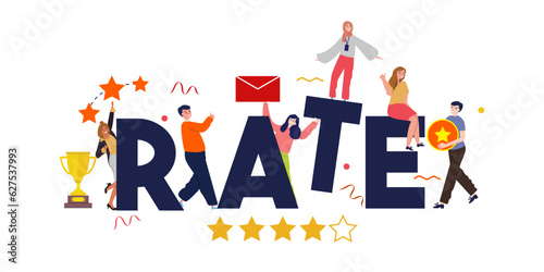 rate ranking rating stars review quality positive feedback satisfaction customer survey excellence popularity