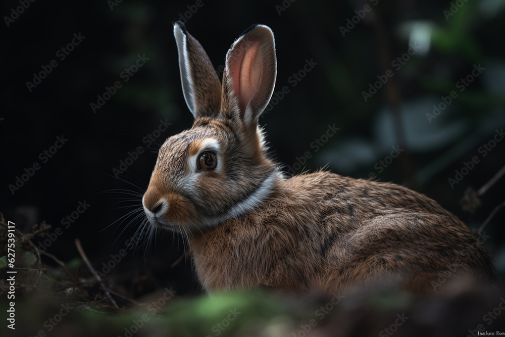 Fototapeta premium Rabbit in the grass