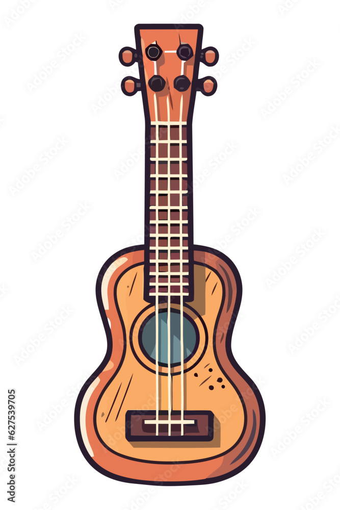 Obraz premium wooden guitar illustration