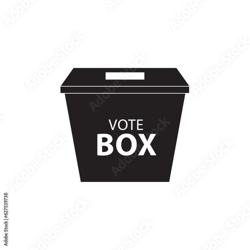 voting ballot box icon, Election Vote concept, Simple line design for web site
