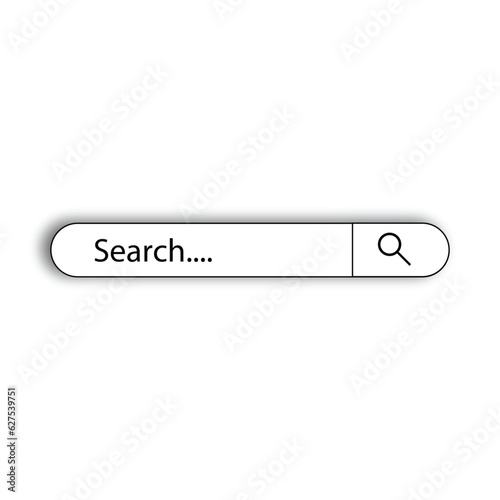 A magnifying glass search button and a microphone icon for voice search in the search bar.