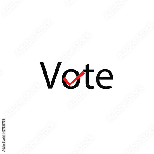 voting ballot box icon, Election Vote concept, Simple line design for web site