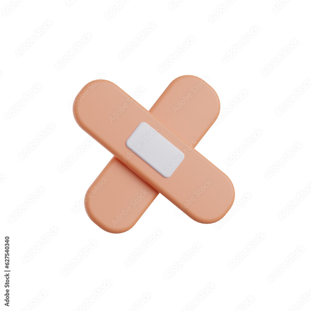 Band Aid for First Aid Injury 3D icon Band Aid for First Aid Injury 3D icon