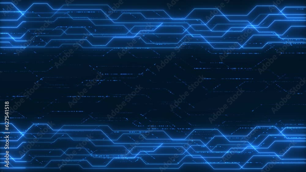 Computer AI chip CPU circuit board Futuristic motherboard circuit graphic 4K background. Printed board PCB. Electronic connections, futuristic technology. hi-tech digital data connection system.