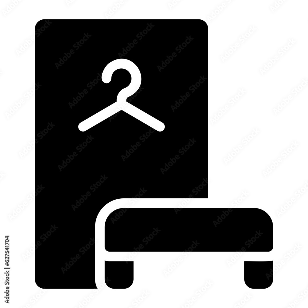 changing room glyph icon changing room glyph icon