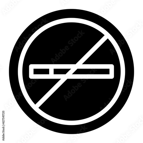 no smoking glyph icon