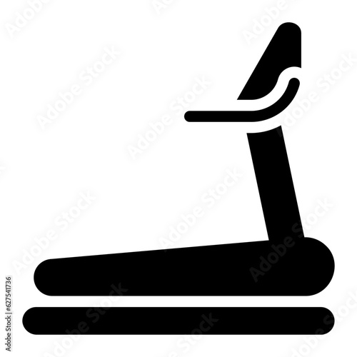treadmill glyph icon