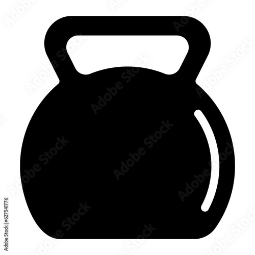 kettlebell glyph icon