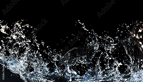 agua sobre fondo negro para recursos © Cristian