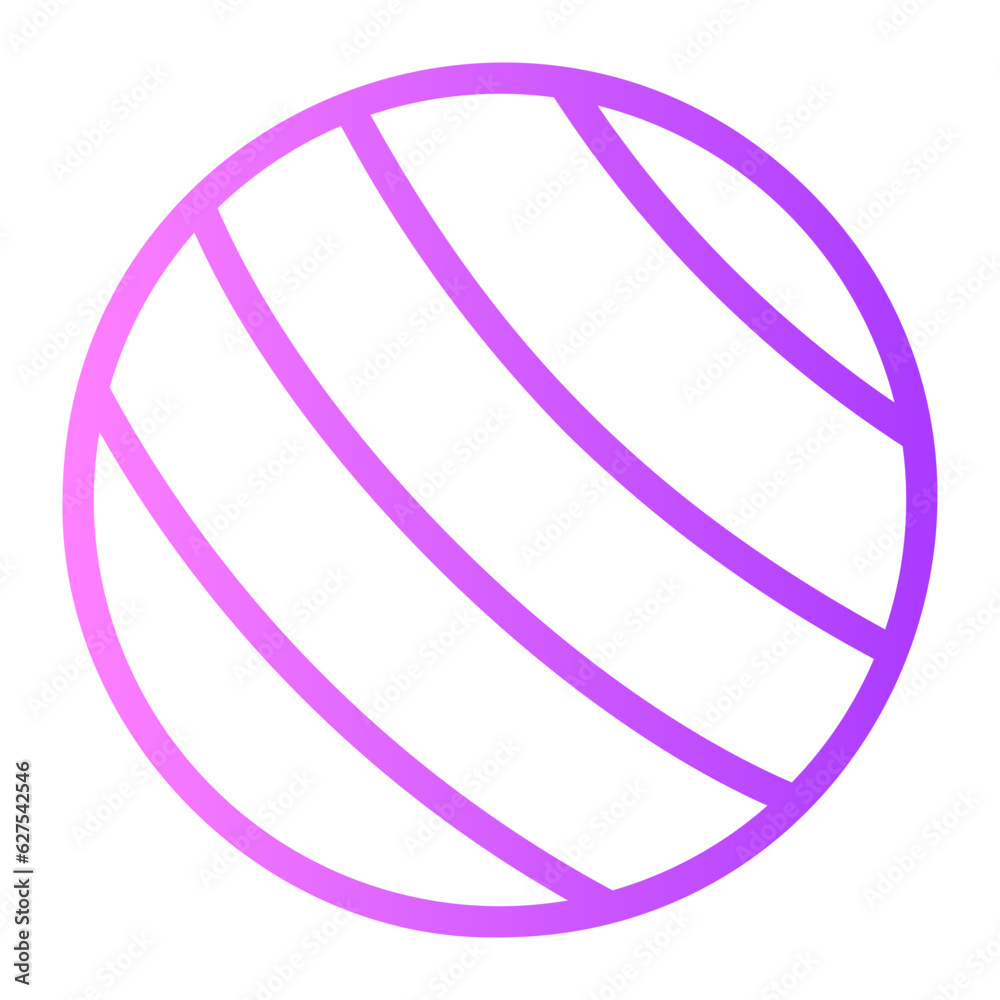 yoga ball gradient icon yoga ball gradient icon