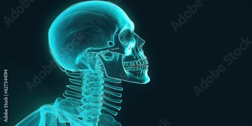 realistic x-ray images The image uses grid gradients and layer blending effects, health perspective.