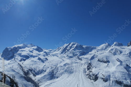 snow covered mountains