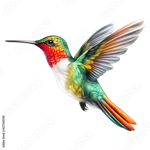 beautiful hummingbird painting.