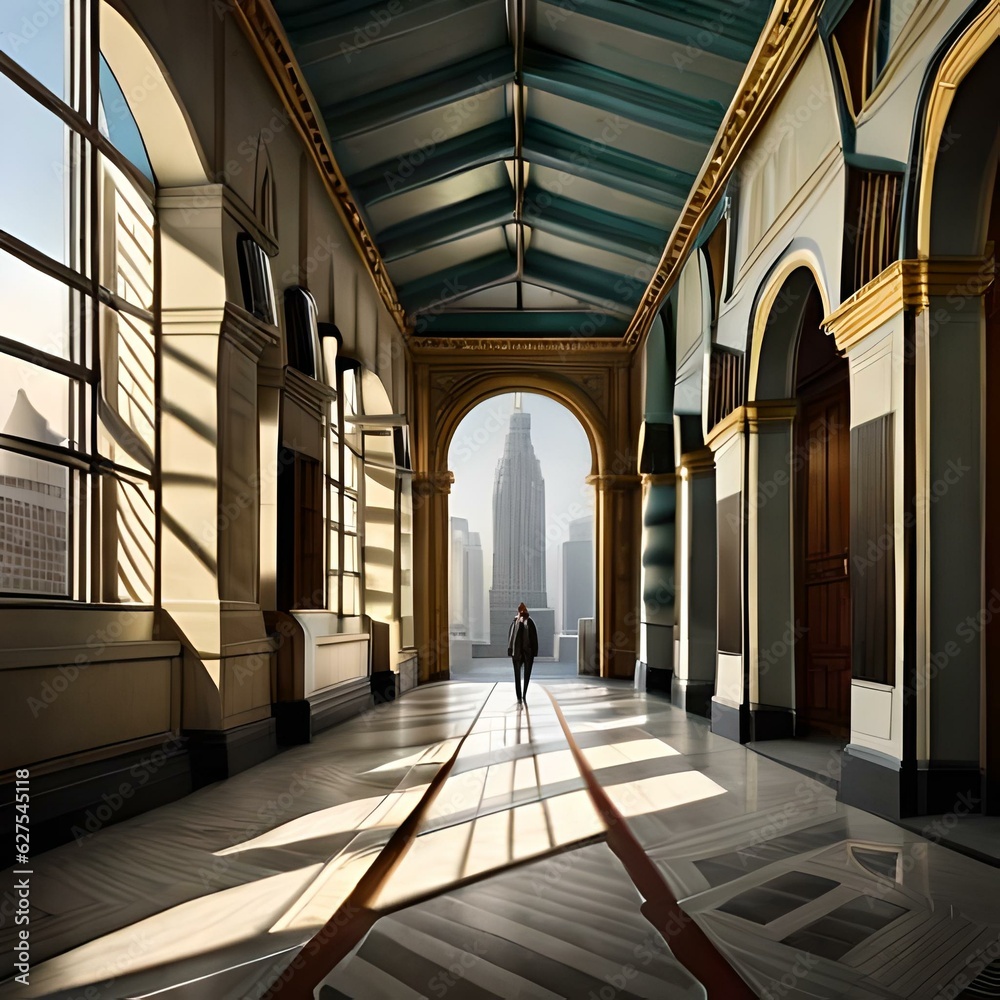 Fototapeta premium interior of a building