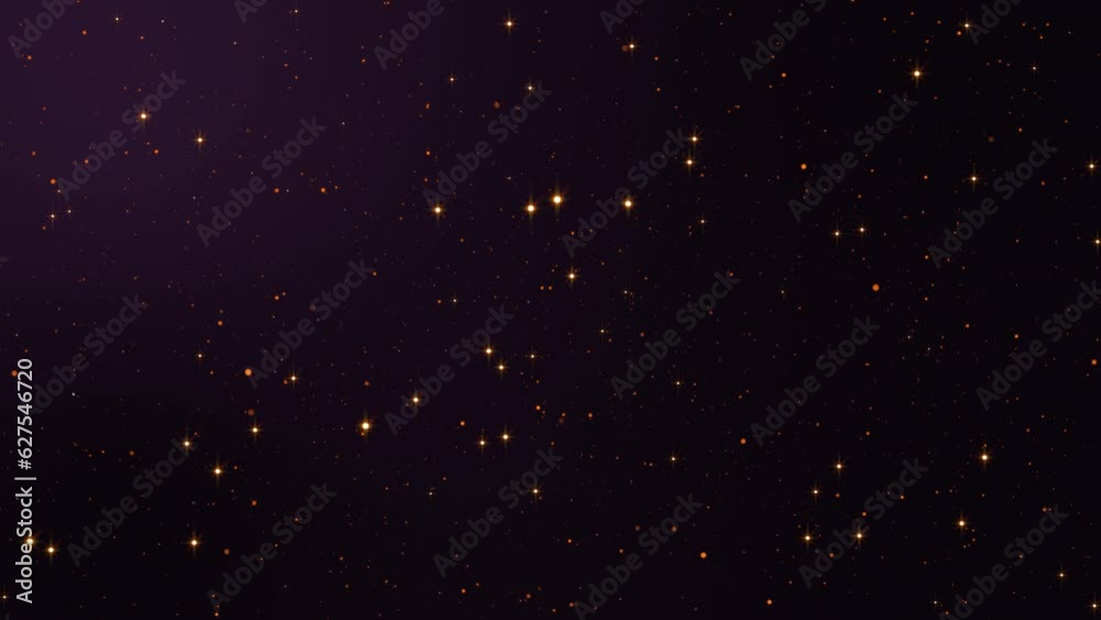 Abstract 4K shining glitter particles stars dust Animation New Motion stage decoration background. Light flare For event, festival, music, show, party, Award, fashion, Music, festival, club.