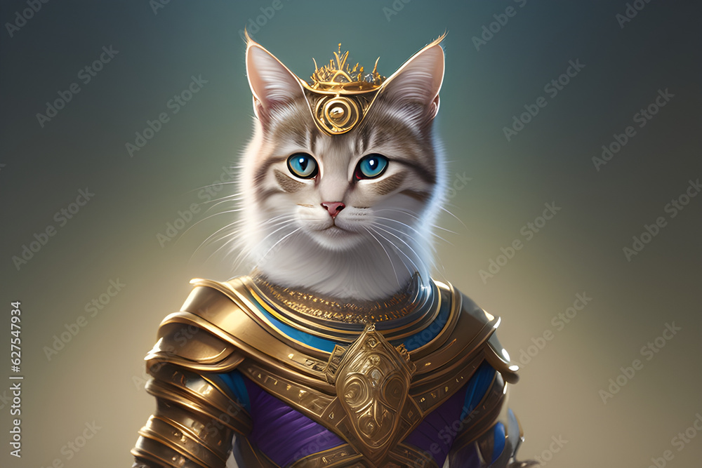 Kingdom cat.Generative AI