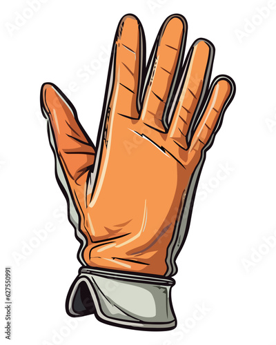 Protective leather gloves