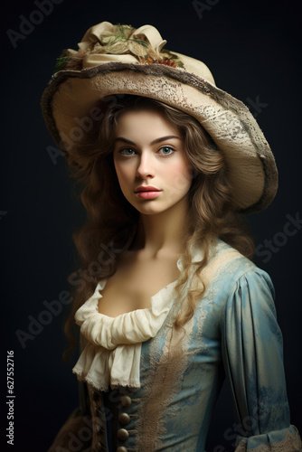 Young French woman of the 18th century