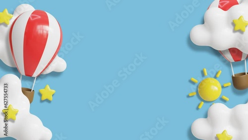 kid children sky cartoon background animation