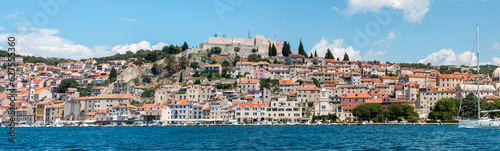 Panoramic view of Šibenik from the St. Anthony Channel in the state of Šibenik-Knin Croatia © pixs:sell