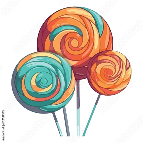 Colorful candy spiral