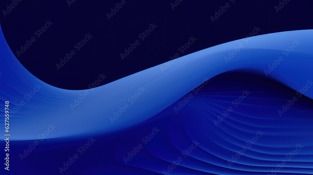 The abstract modern dark blue wave background