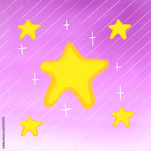 Night wallpaper with moon and stars.