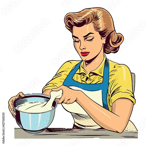 Young adult baker