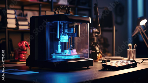 Obraz na płótnie 3d printer on the desk